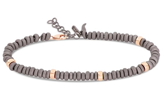 Bracelet Mano-J. Man in Titanium Diamante Black 0.01 Ct ABR1AR5 - ABR1AR5